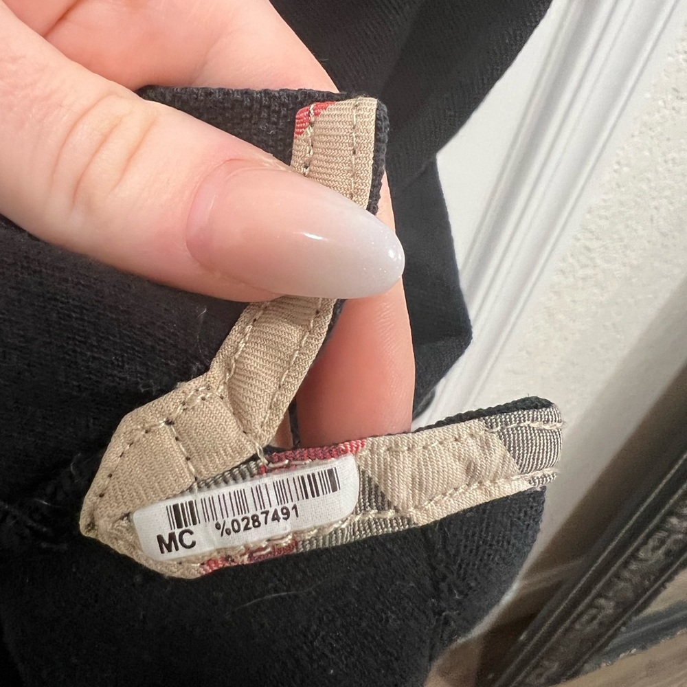 Men’s Burberry Button Up Polo Black - Picture 3 of 4